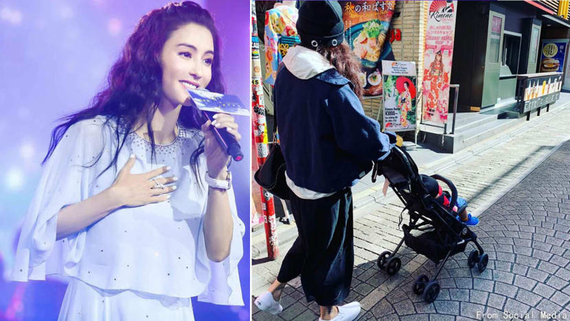Cecilia Cheung might have just revealed what her youngest son looks like by accident