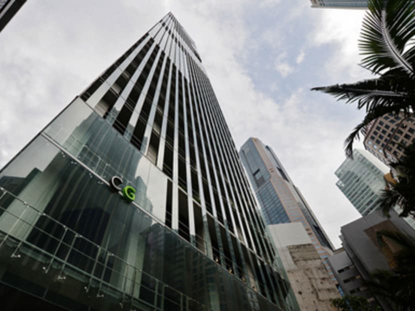 The CapitaGreen office tower has a net lettable area of around 703,000sqf. TODAY file photo