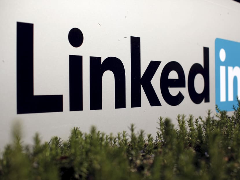 The logo for LinkedIn in Mountain View, California, US, Feb 6, 2013. Photo: REUTERS