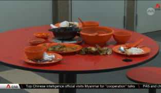 More diners returning trays, crockery at hawker centres | Video