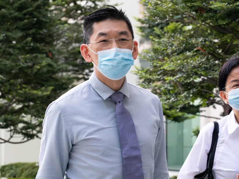 Dr Yeo Sow Nam pictured outside the State Courts in March 2021. Dr Yeo Sow Nam pictured outside the State Courts in March 2021.