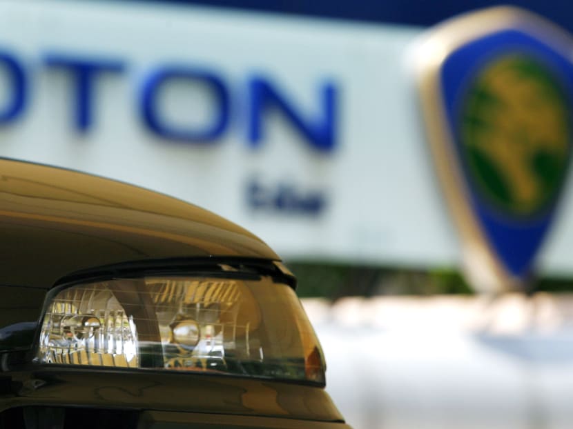 File photo of the radiator grill and emblem of a Proton automobile seen at a Proton dealership in Kuala Lumpur, April 2, 2007.  Photo: AFP