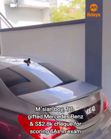 What did you get for doing well in your exams?

To read the full story, click the link in our bio.

https://www.8days.sg/entertainment/asian/malaysian-boy-mercedes-benz-car-cheque-exams-831006

????lianarosli_official/Instagram