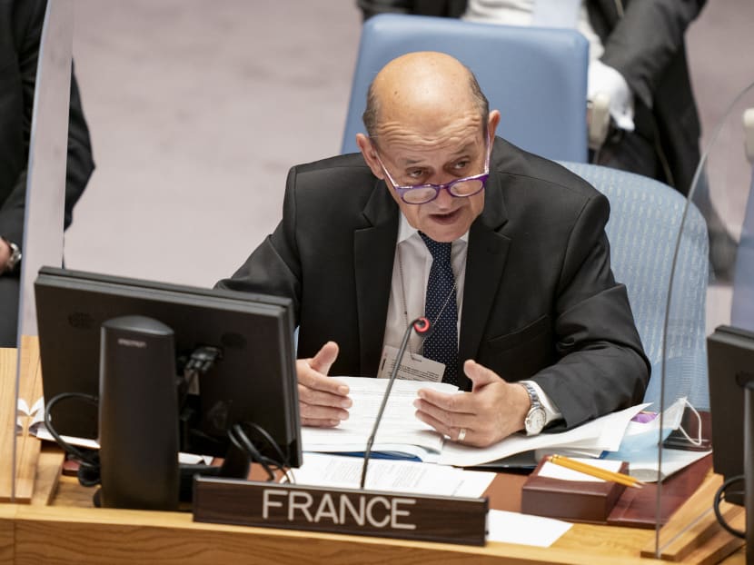 Foreign Minister Jean-Yves Le Drian (pictured) said envoy Mr Jean-Pierre Thebault would now return to Canberra to "define our relationship with Australia in the future" and "firmly defend our interests" as the two sides negotiate a settlement.