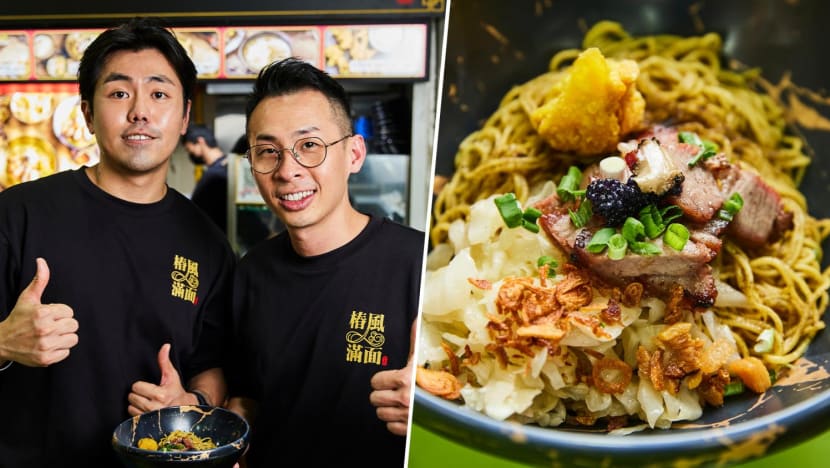 ‘High SES’ $9 Wonton Mee With Iberico Char Siew, Truffle & ‘Caviar’ At Hawker Stall In Amoy St Food Centre ‘High SES’ $9 Wonton Mee With Iberico Char Siew, Truffle & ‘Caviar’ At Hawker Stall In Amoy St Food Centre
