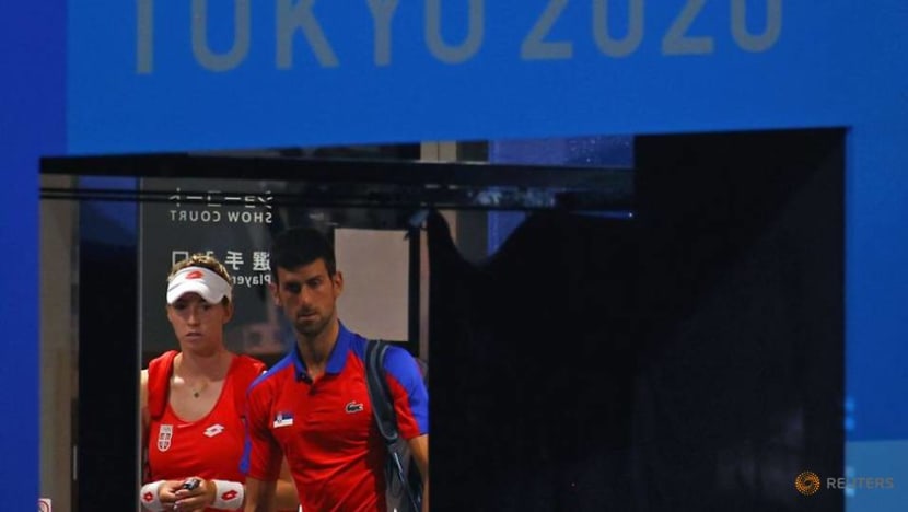 Olympics-Djokovic's golden dream ends on day of upsets marred by doping slur