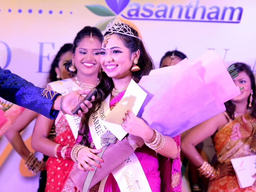 Buvaneshwary Ilangovan was named Vasantham's Deepavali Saree Queen 2015. Photo: Vasantham
