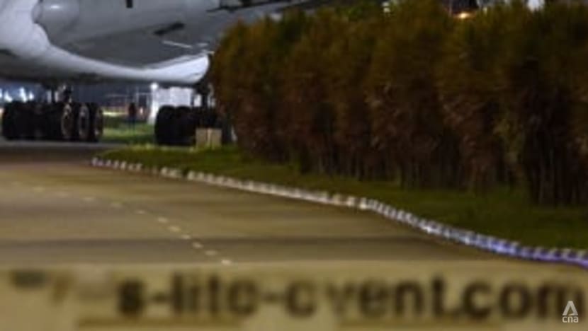 Two Singapore Airlines A380s towed along public road to be scrapped at Changi Exhibition Centre Two Singapore Airlines A380s towed along public road to be scrapped at Changi Exhibition Centre