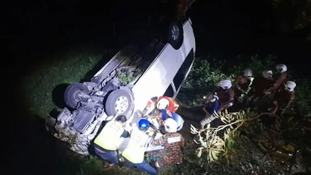 狮城旅客游槟城出车祸 在“小云顶”坠山坡一人死