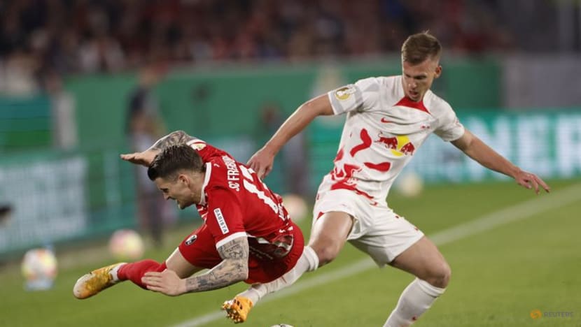 Holders Leipzig thrash Freiburg 5-1 to reach German Cup final