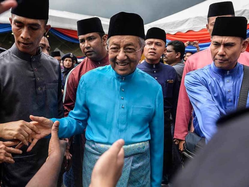 Dr Mahathir Mohamad greeting visitors to his Raya Open House at Seri Perdana, Putrajaya on June 5, 2019. Dr Mahathir Mohamad greeting visitors to his Raya Open House at Seri Perdana, Putrajaya on June 5, 2019.