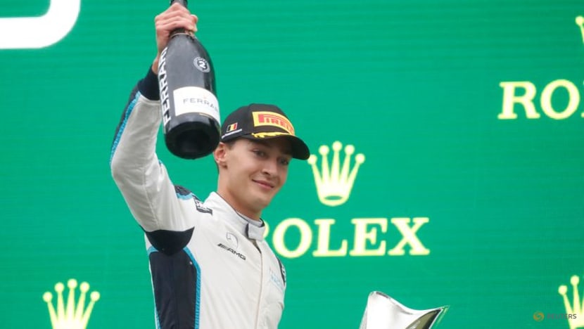 Motor racing:'Mr Saturday' heroics hand Russell maiden F1 podium Motor racing:'Mr Saturday' heroics hand Russell maiden F1 podium