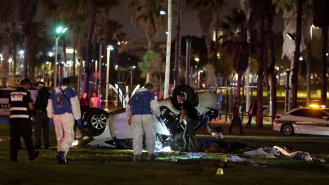 以色列特拉维夫发生汽车冲撞行人事件 至少一死五伤