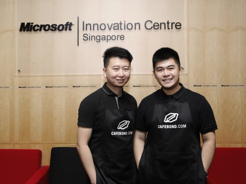 Cafebond founders Eugene Chen (left) and Keyis Ng are confident in Singapore's growing market for speciality coffee.