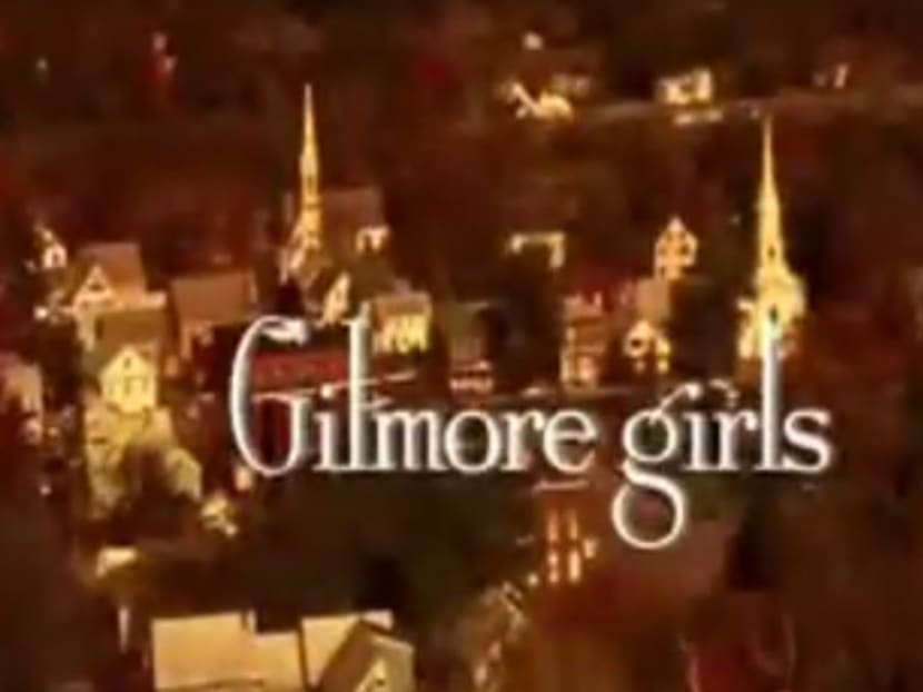 Screengrab from the opening theme of Gilmore Girls.