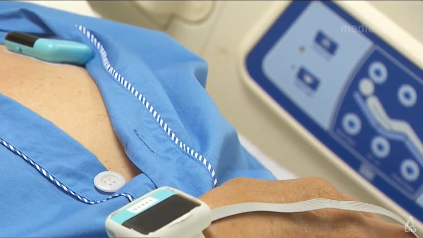 Patients warded in Changi General Hospital could have their vital signs checked remotely in the future Patients warded in Changi General Hospital could have their vital signs checked remotely in the future