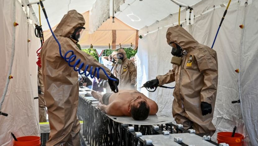 Ukraine carries out emergency drills near Zaporizhzhia nuclear plant on frontline Ukraine carries out emergency drills near Zaporizhzhia nuclear plant on frontline