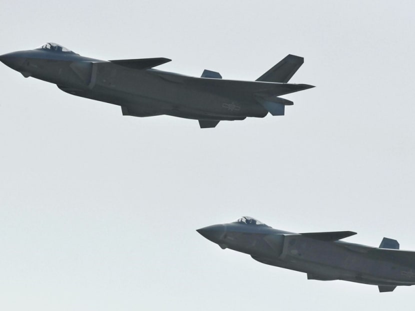 China’s J-20 stealth fighter jets. The People’s Liberation Army says the deployment of the jets for drills over the South China Sea shows the air force has “significantly boosted” its capacity to handle security threats from the sky. Photo: Kyodo News