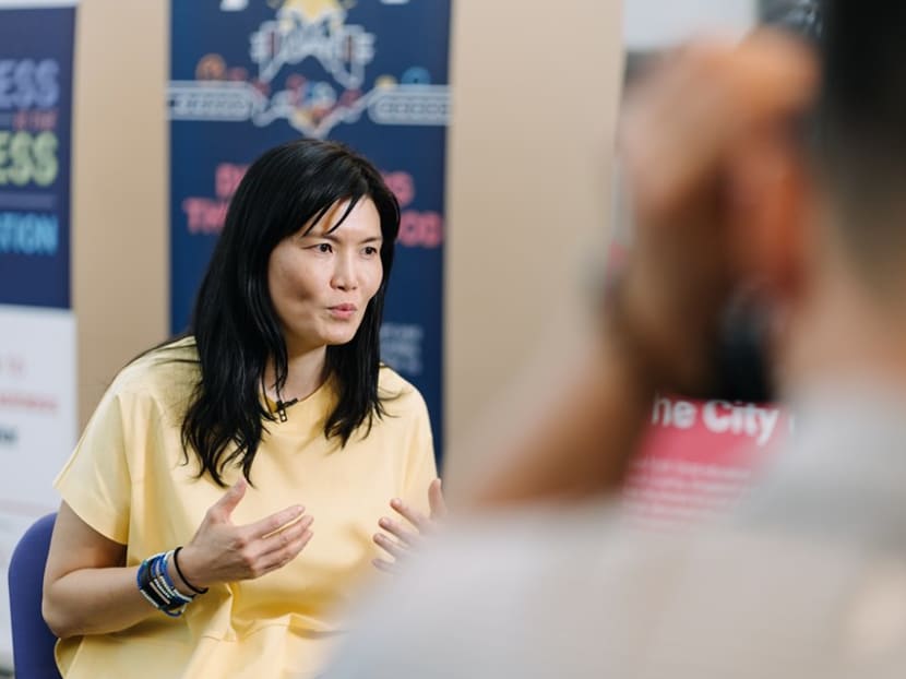 The author, CEO of National Volunteer and Philanthropy Centre (NVPC), is seen here at a media briefing in May. She says that the non-profit sector is a difficult space to work in and she finds encouragement in role models.