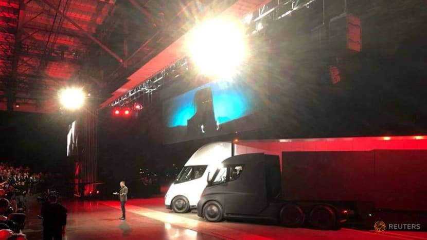 Musk says battery cell constraints impact production of Tesla Semi