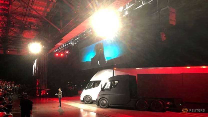 Musk says battery cell constraints impact production of Tesla Semi Musk says battery cell constraints impact production of Tesla Semi