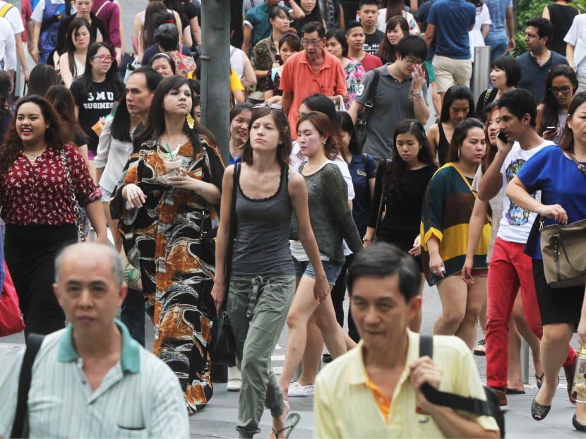 The proportion of working adults between 20 and 64 years supporting senior citizens fell further to 4.9 this year, down from 5.2 last year and 5.5 in 2013. TODAY file photo The proportion of working adults between 20 and 64 years supporting senior citizens fell further to 4.9 this year, down from 5.2 last year and 5.5 in 2013. TODAY file photo