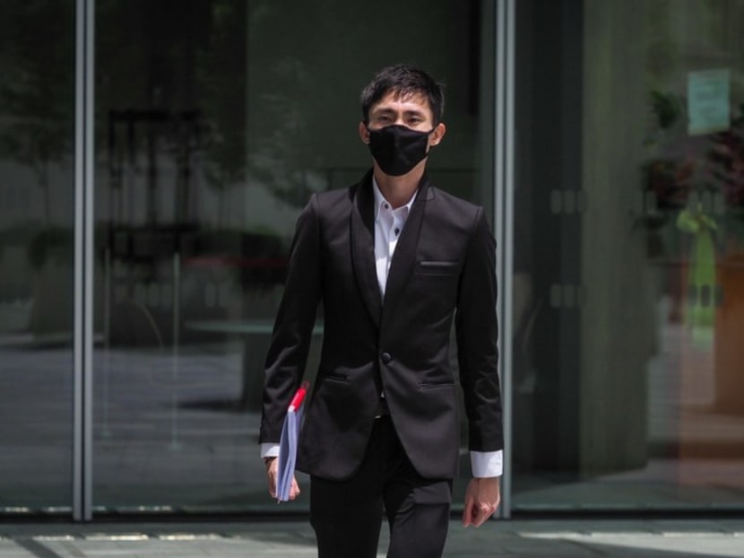Marathoner Soh Rui Yong outside the State Courts on Sept 11, 2020.