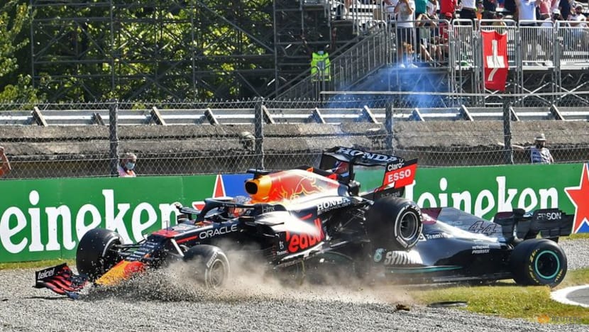 Formula 1: Verstappen penalised for crash, Hamilton saved by halo Formula 1: Verstappen penalised for crash, Hamilton saved by halo
