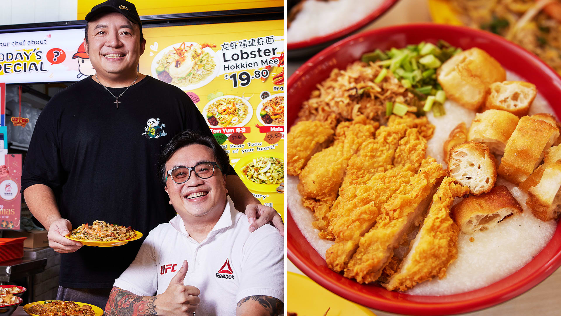 Tasty Chicken Cutlet Collagen Congee At Hawker Stall Opened By Pals To Mentor Ex-Convicts