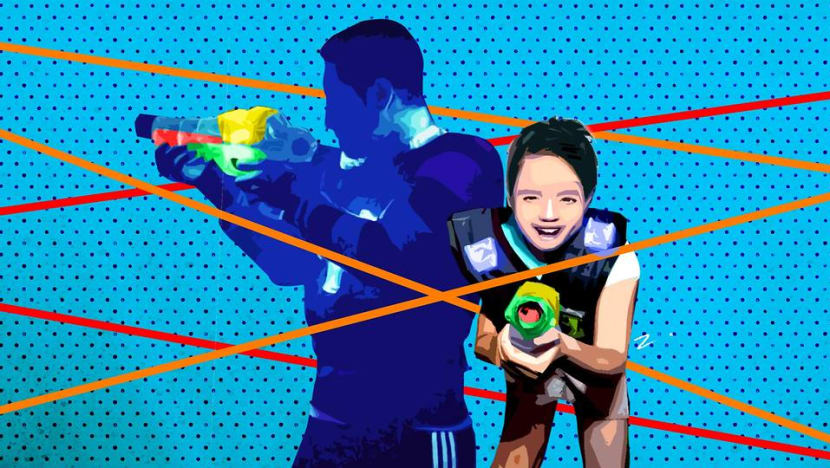 What are the life lessons to be learned while playing laser tag with your children?
