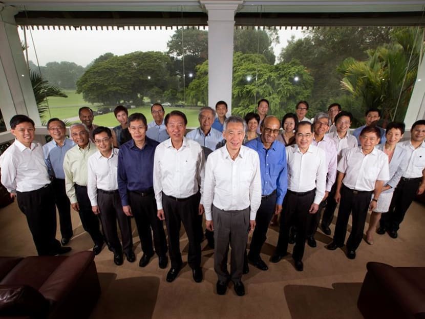 Gallery: PM Lee’s last meeting with outgoing Cabinet