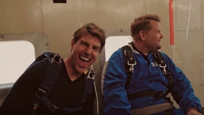 Watch Tom Cruise And James Corden Go Skydiving on ‘The Late Late Show’ 
