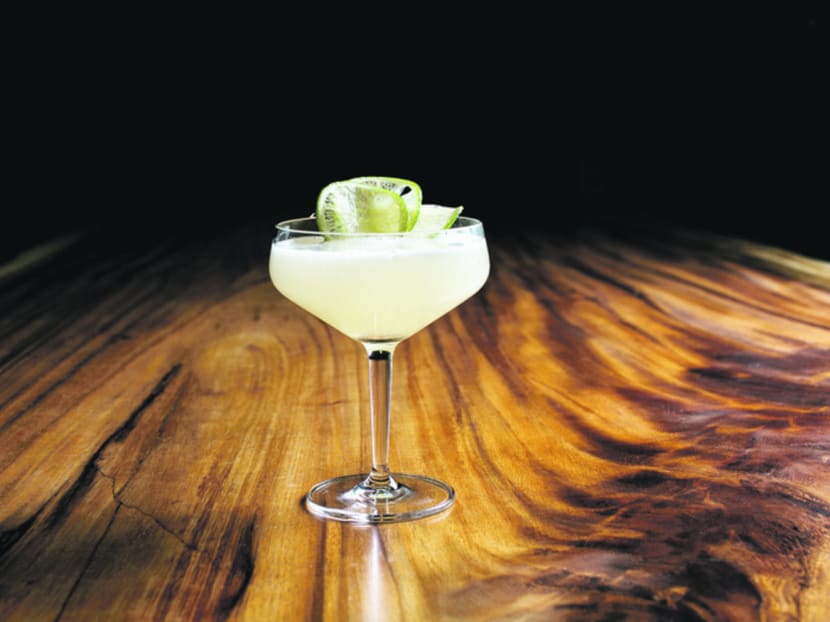 Like his Milk Punch, Tom Hogan's Cardamom Gimlet boasts a comforting shade of white.