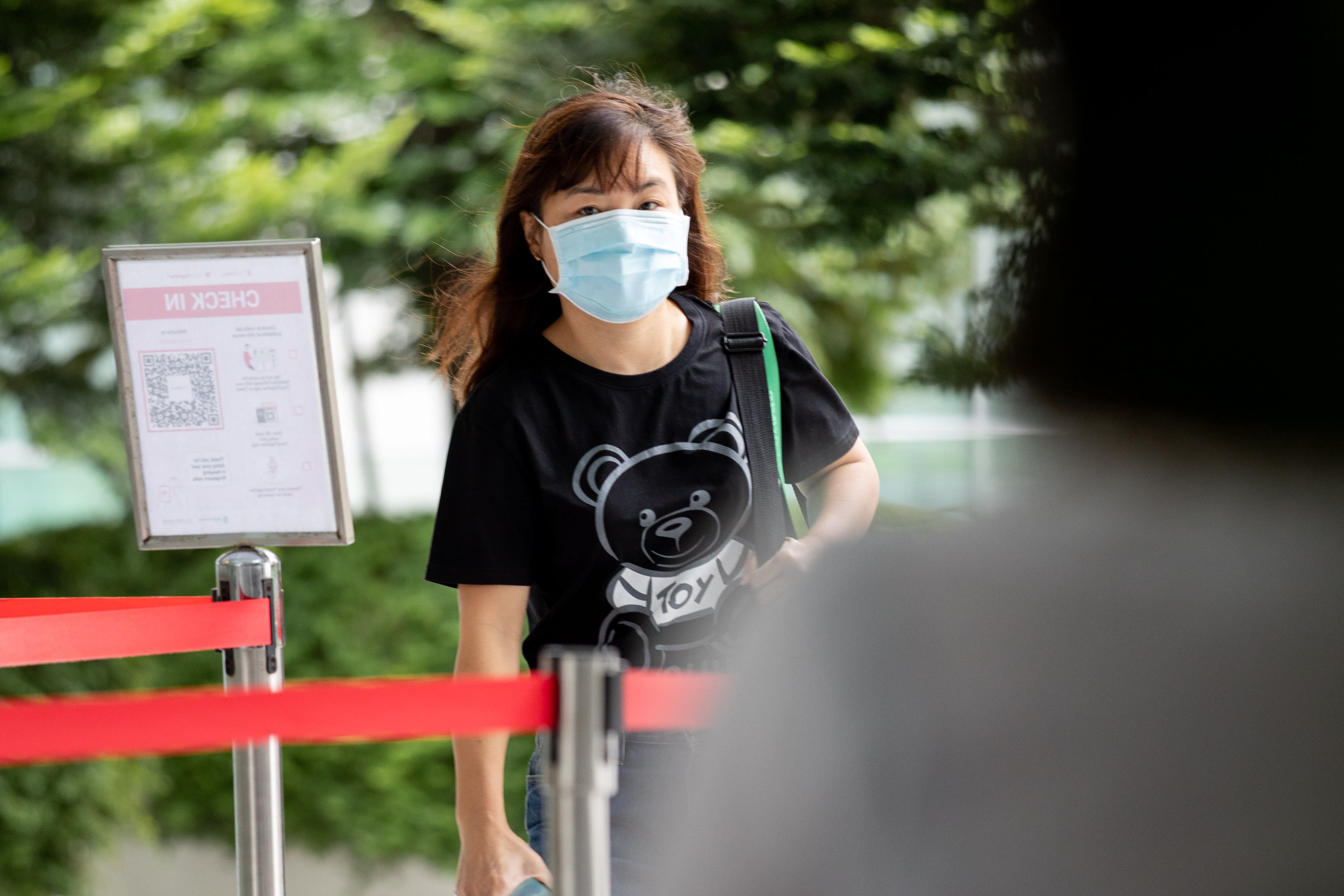 Chua Sah May (pictured) illegally collected at least 397 mask kits valued at about S$3,100. After she was arrested, she surrendered 454 kits to the police. Chua Sah May (pictured) illegally collected at least 397 mask kits valued at about S$3,100. After she was arrested, she surrendered 454 kits to the police.