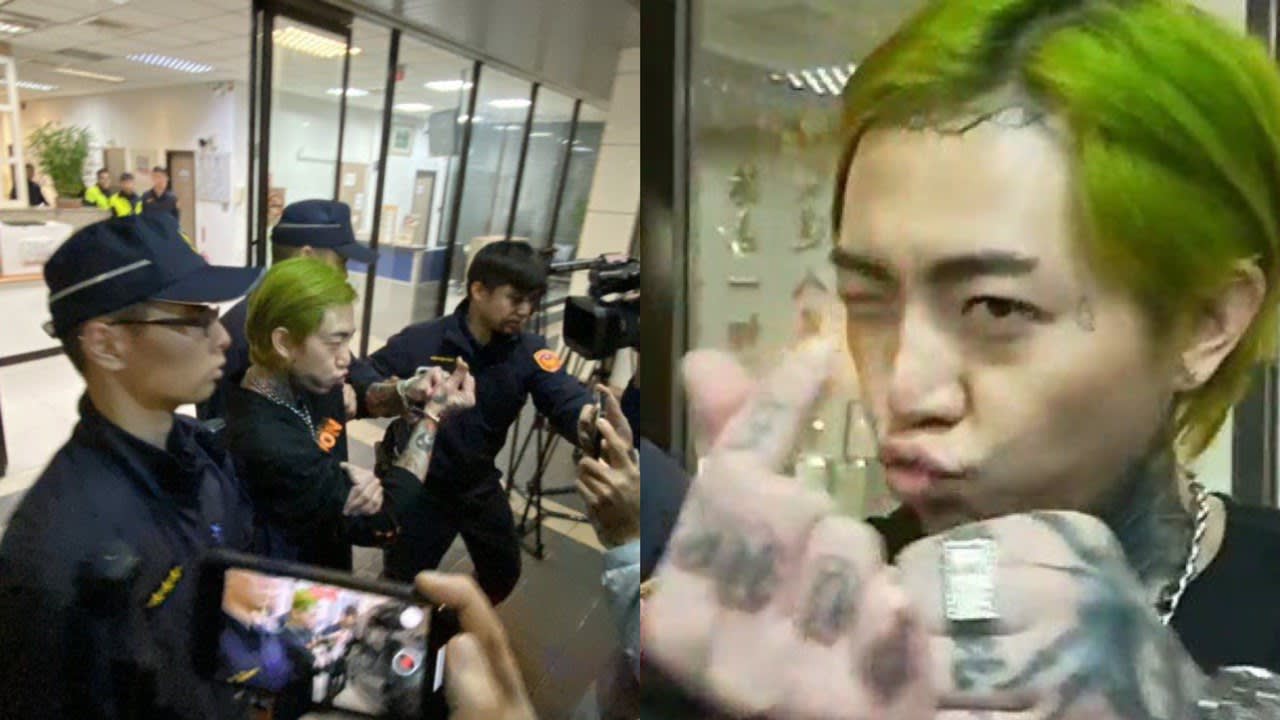 This Taiwanese Singer Showed The Finger-Heart Sign When He Got Arrested For Drugs This Taiwanese Singer Showed The Finger-Heart Sign When He Got Arrested For Drugs