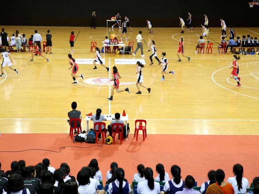 The National School Games held at the Singapore Sports Hub in 2018. 