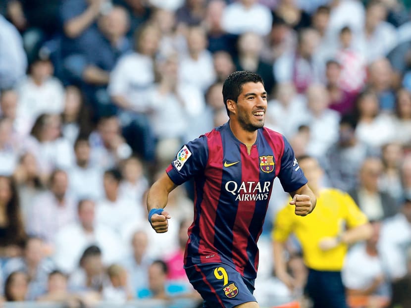 Barcelona’s Luis Suarez. Photo: AP