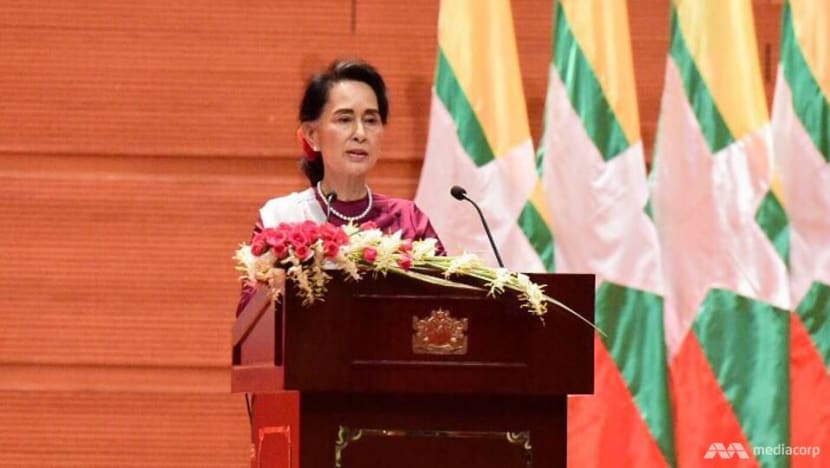Aung San Suu Kyi condemns 'human rights violations, unlawful violence' in Rakhine Aung San Suu Kyi condemns 'human rights violations, unlawful violence' in Rakhine