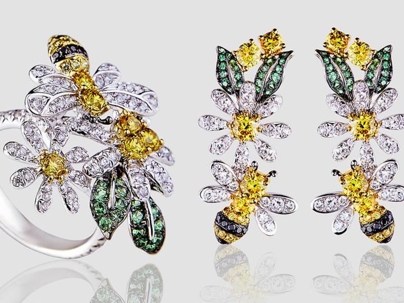 Buzzworthy baubles: The Vivid Bee collection is an ode to yellow diamonds