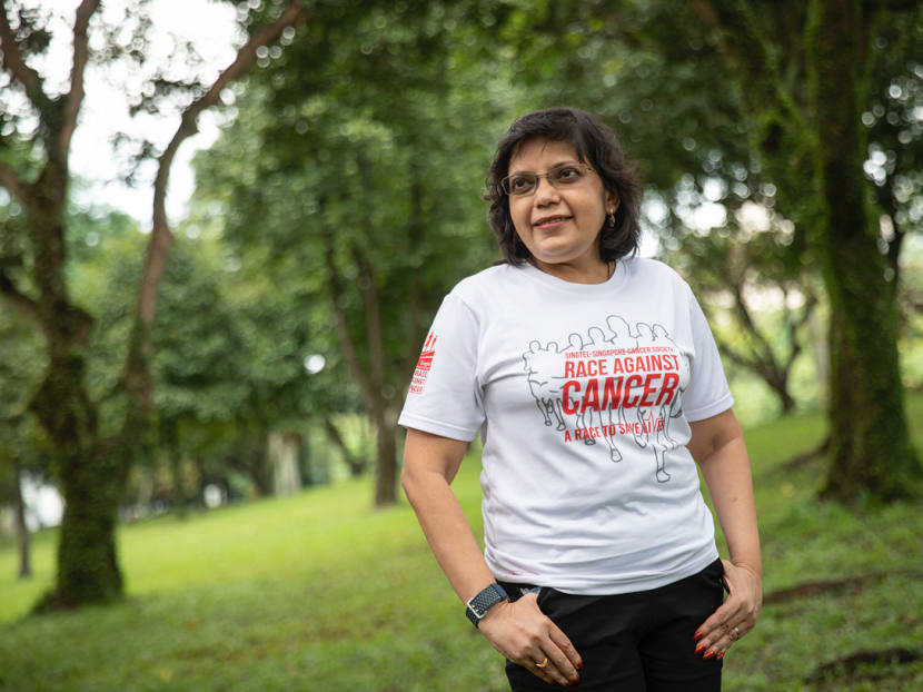 Ms Deepa Maurya, one of the beneficiaries of the Return to Work programme by the Singapore Cancer Society and Roche Singapore. Ms Deepa Maurya, one of the beneficiaries of the Return to Work programme by the Singapore Cancer Society and Roche Singapore.