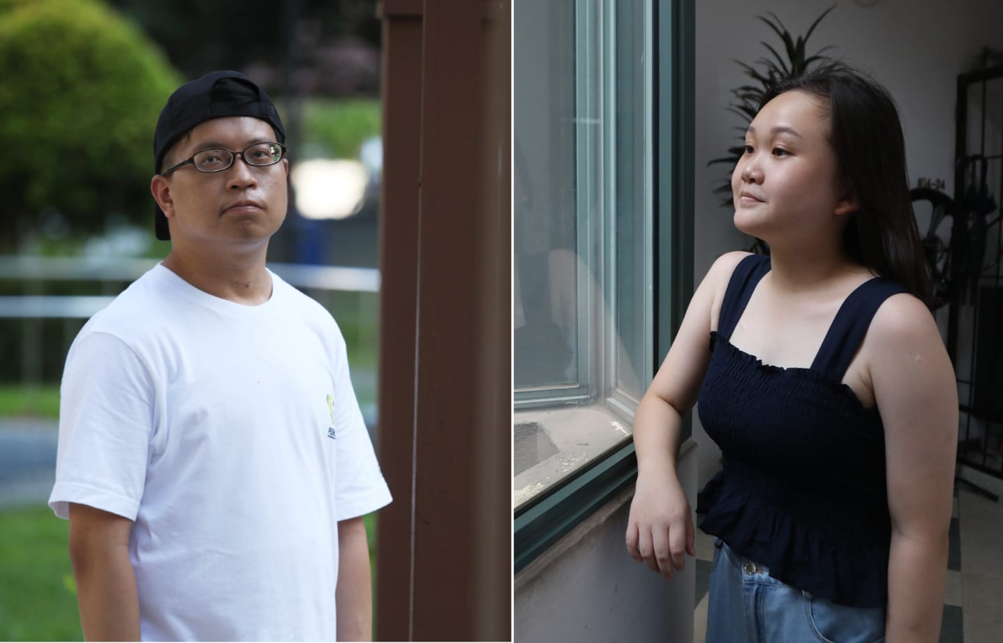 Mr Benjamin Lim (left) found out he had brain cancer in June 2021 and Ms Vivian Tan (right) was diagnosed in 2012. Mr Benjamin Lim (left) found out he had brain cancer in June 2021 and Ms Vivian Tan (right) was diagnosed in 2012.