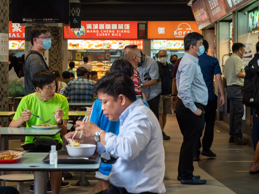An Institute of Policy Studies report found that on average, a person in Singapore spends S$16.89 if he eats all three meals at hawker centres, food courts and kopitiams. An Institute of Policy Studies report found that on average, a person in Singapore spends S$16.89 if he eats all three meals at hawker centres, food courts and kopitiams.