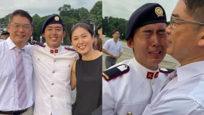 Lina Ng's Eldest Son Cries Tears Of Joy At OCS Passing Out Parade; Becomes Their Family’s First Army Officer