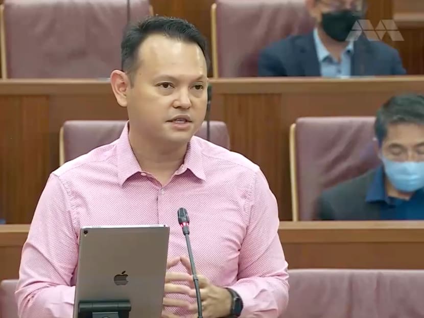 Senior Minister of State for Manpower Zaqy Mohamad speaking during the Committee of Supply debate in Parliament on March 7, 2022.