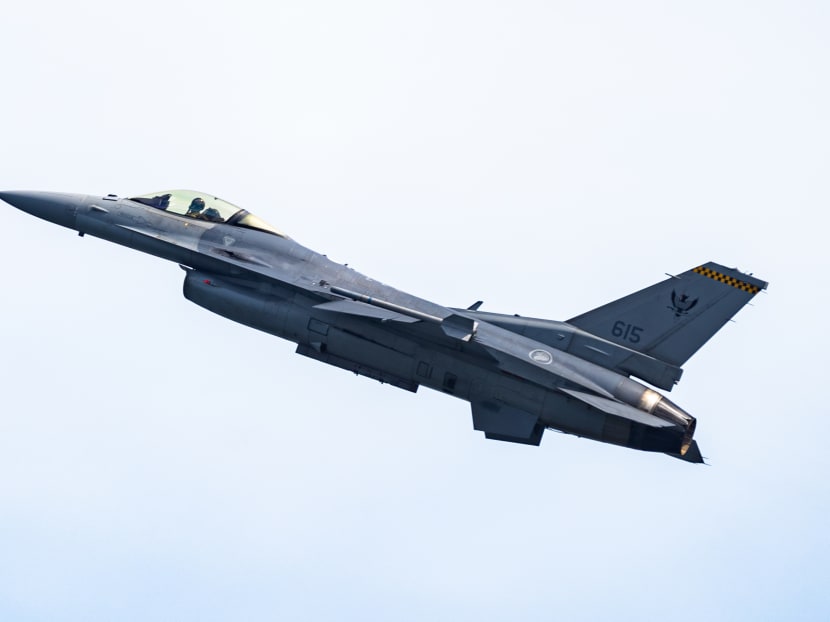 File photo of a Republic of Singapore Air Force's F-16C fighter jet.