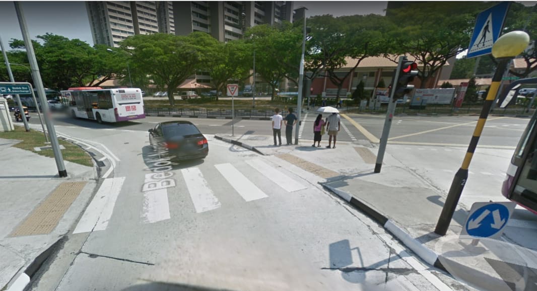 The zebra crossing where Sheik Salim Said knocked down the 37-year-old woman and her daughter, aged nine, leaving the girl with a traumatic brain injury requiring surgery. The zebra crossing where Sheik Salim Said knocked down the 37-year-old woman and her daughter, aged nine, leaving the girl with a traumatic brain injury requiring surgery.