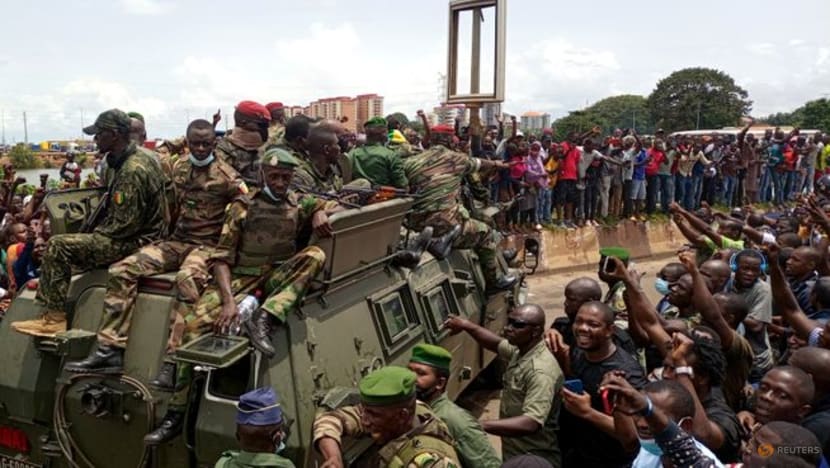 Guinea coup leader promises national government as politicians arrested Guinea coup leader promises national government as politicians arrested