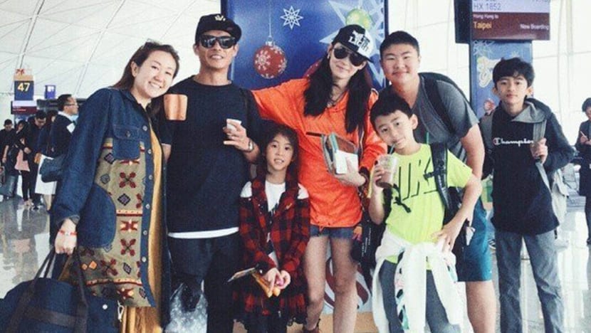 Cecilia Cheung in Singapore with family sans baby