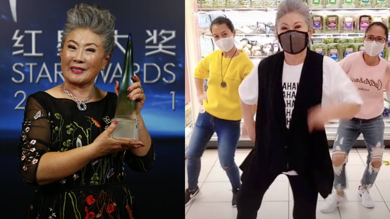 Jin Yinji And Her 2 Helpers Dance To BTS At NTUC Fairprice Jin Yinji And Her 2 Helpers Dance To BTS At NTUC Fairprice