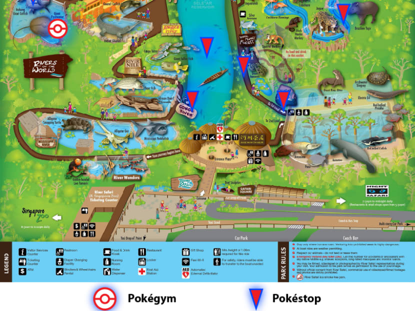 8 Pokémon gyms and 78 Pokéstops at 4 S’pore wildlife parks